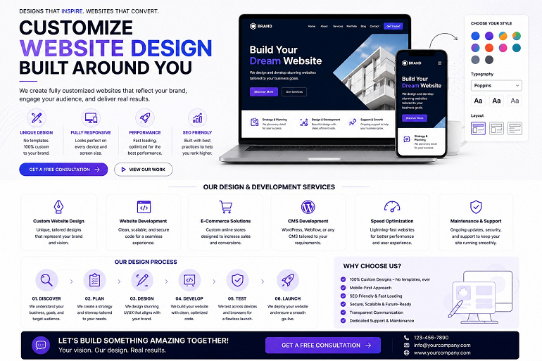 Customize Website Design