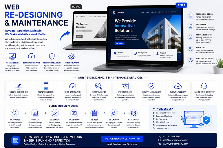 Web Re-Designing & Maintenance